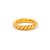 Hermès RING GODRONS Dourado Metal  ref.151749