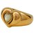 Autre Marque Van Cleef & Arpels "Coeur" ring in yellow gold and white mother-of-pearl.  ref.151815