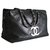 Chanel Handbags Black Leather  ref.151898