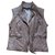 Oakwood MADERA DE ROBLE, chaqueta motera de cuero sin mangas, SG. Beige  ref.151904