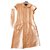 Louis Vuitton Dresses Beige Silk  ref.151912
