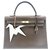 Hermès model Kelly handbags 35 saddlebag in brown box leather Light brown  ref.151993