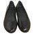 Chanel Zapatillas de ballet Negro Charol  ref.152007