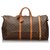 Louis Vuitton Brown Monogram Keepall Bandouliere 60 Leather Cloth  ref.152069