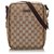 Gucci Brown GG Canvas Crossbody Bag Beige Leather Cloth Cloth  ref.152094