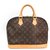 Louis Vuitton Brown Monogram Alma PM Leather Cloth  ref.152120