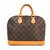 Louis Vuitton Brown Monogram Alma PM Leather Cloth  ref.152126