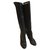 Christian Louboutin Knee high boots Black Leather  ref.152208