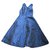 Tara Jarmon, cocktail dress size 38. Navy blue Polyester  ref.152256