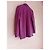 Autre Marque Giacca lunga in pelle viola da donna - vista 4
