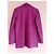 Autre Marque Giacca lunga in pelle viola da donna - vista 6