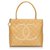 Chanel Brown Caviar Medallion Tote Beige Leather  ref.152299