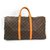 Louis Vuitton Brown Monogram Keepall 50 Leather Cloth  ref.152322
