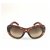 Chloé Gafas de sol esmaltadas redondas Chloe Brown Castaño  ref.152330