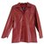 Autre Marque Red leather jacket 4 buttons Lambskin  ref.152398