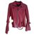Autre Marque Red leather jacket with flared sleeves Lambskin  ref.152400
