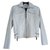 Autre Marque White leather jacket Lambskin  ref.152405