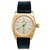 Rolex bubble back yellow gold watch, cuir. Leather  ref.152478