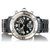 Hermès Hermes Black Clipper Diver Chronograph Quartz Reloj para mujer Negro Plata Acero Metal Plástico  ref.152591