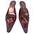 Mule Giuseppe Zanotti in Raso di Seta e Fiori in Pelle Viola Multicolore Porpora - vista 2