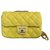 Chanel Bolsas Amarelo Couro  ref.152686