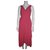 Dkny Asymmetrisches Kleid Pink Polyester Elasthan  ref.152690