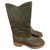 Chanel boots Cuir Marron  ref.152696