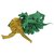 Lanvin POMPON AND ELASTIC BELT Green Silk  ref.152705