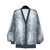 Hermès GRAY SILK FUR FR36/38 Grey  ref.152861