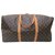 Louis Vuitton Sac souple 55 Brown Cloth  ref.153050