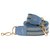 Autre Marque John R Paris bag shoulder strap in gray and blue canvas with green Porosus Crocodile finishes Grey Exotic leather Cloth  ref.153067
