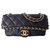 Timeless CLASSIC CHANEL BAG Black Leather  ref.153197