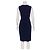 Diane Von Furstenberg Layne Kleid dunkelblau - Ansicht 3