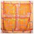 Hermès Mantón de hermes 140 Puños de colección de juguetes de cachemira y seda, ¡Nueva condición! Multicolor Naranja  ref.153261