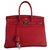 Hermès HERMES BIRKIN 35 Red Leather  ref.153381