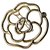 Chanel Testa di camelia D'oro Metallo  ref.153456
