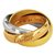 Love Cartier Classic Trinity Ring Pink White Yellow White gold Yellow gold Pink gold  ref.153682