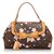 Louis Vuitton Brown Monogram Murakami Cherry Blossom Sac Retro Bag Multiple colors Leather Cloth  ref.153712