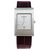 Boucheron Watch, model "Reflection", steel on leather.  ref.154084