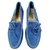 berluti, Beautiful loafers BERLUTI Blue Deerskin  ref.154120