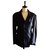 chaqueta de cuero VERSACE 54 En perfecto estado Negro Piel de cordero  ref.154156