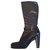 Fendi boots Brown Black Leather  ref.154166