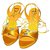 Dior Sandals Yellow Patent leather Satin  ref.154213