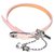 Dior Armbänder Silber Pink Leder Metall  ref.154233