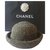Chanel Chapéus Multicor Verde Tweed  ref.154363