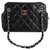 Chanel Small shopping Black Leather  ref.154401