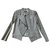 Emporio Armani Superbe veste courte structurée Synthétique Coton Gris  ref.154531