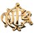 Christian Dior monogram Golden Metal  ref.154536