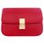 Céline Celine Classic Box Medium bag Red Lambskin  ref.154554