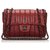 Timeless Chanel rojo acolchado medio solapa bolsa solapa Roja Cuero  ref.154586